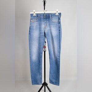 Diesel larkee-beex‎ regular tapered jeans size W28/L32 blue distressed denim